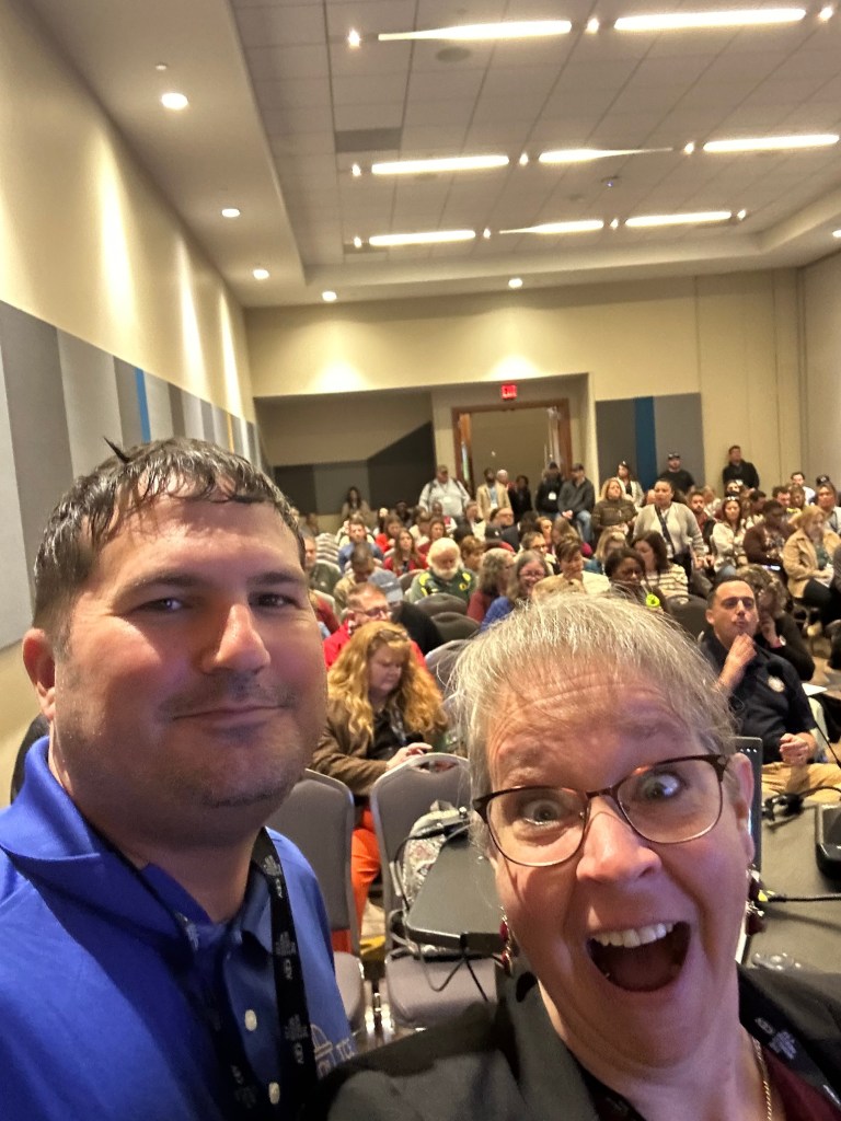 Trades2Trainer founders speaking at CTE education consulting event