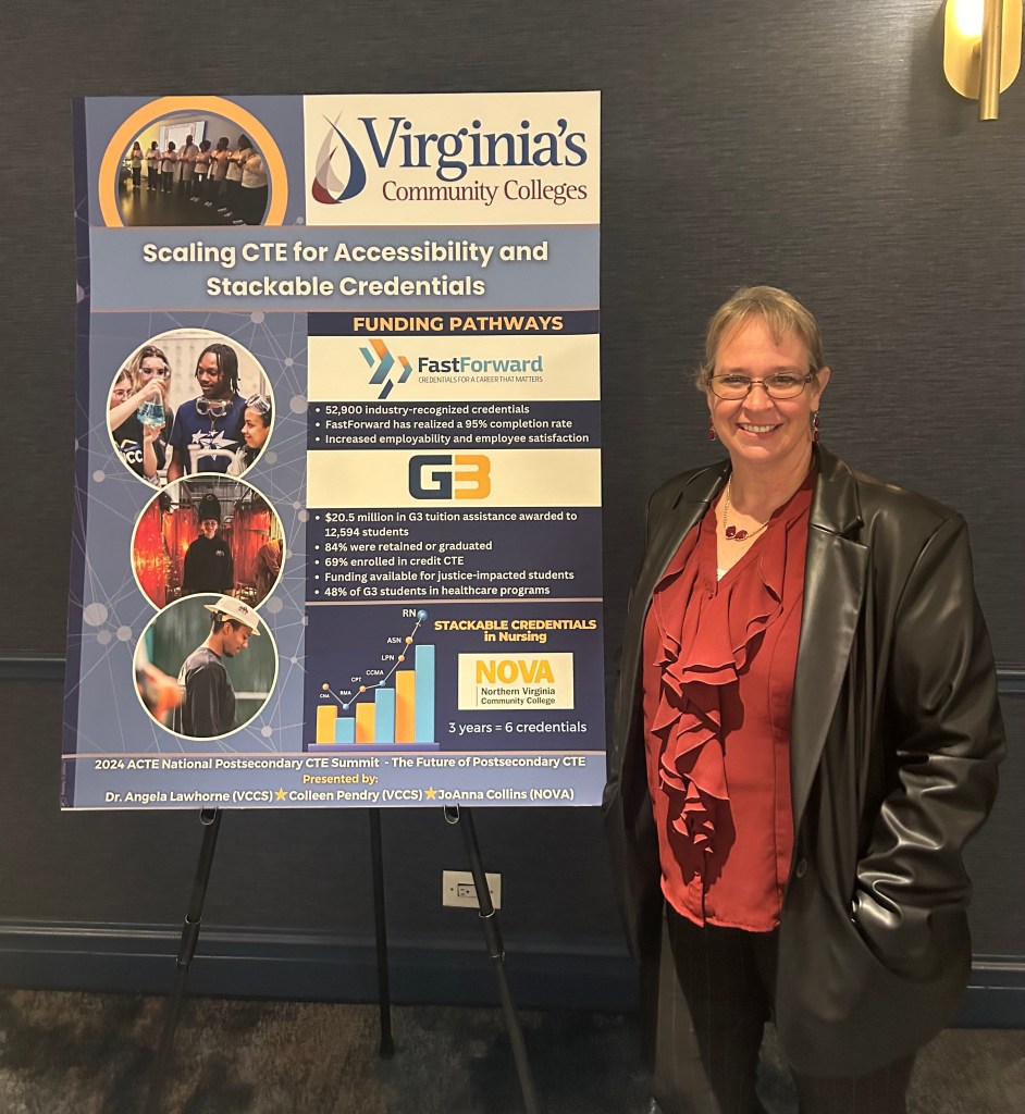 JoAnna speaking at a CTE conference on professional development